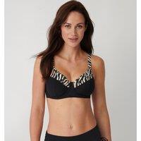 Charm Elegance 2.0 Bikini Top in Zebra Print