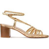 Plaited Block Heel Sandals