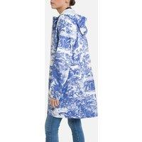 Amelot Recycled Hooded Windbreaker in Floral Print with Zip Fastening