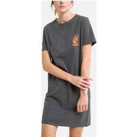 Cotton Mix Nightshirt with Short Sleeves