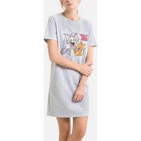 Cotton Mix Nightshirt with Short Sleeves