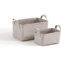 St of 2 Lihoa Small 100% Polyester Baskets