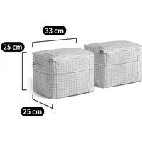 Set of 2 Acao Checked Storage Covers