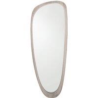 90cm Grey Wooden Teardrop Wall Mirror