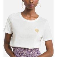 Cotton T-Shirt with Small Heart Print