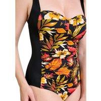 Floral Print Bustier Swimsuit