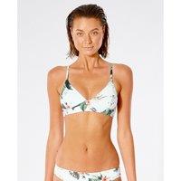 On The Coast Reversible Bikini Top in Tropical Print