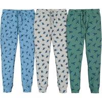 Pack of 3 Pyjama Bottoms in Cotton