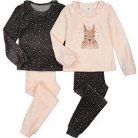 Pack of 2 Pyjamas in Velour with Squirrel Print