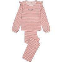Striped Cotton Mix Pyjamas in Velour