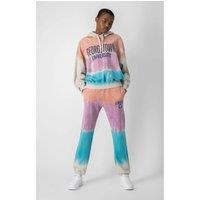 Oversized Tie Dye Hoodie in Cotton Mix