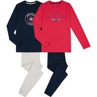 Pack of 2 Pyjamas in Flag Print Cotton