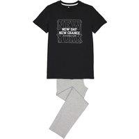 Slogan Print Cotton Pyjamas