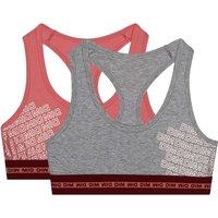 Pack of 2 Sports Bras in Cotton, 10-16 Years