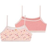 Pack of 2 Cotton Bralettes, 8-16 Years