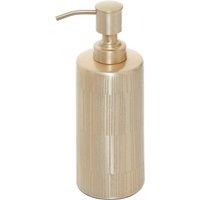 Etched Line Champagne Finish Soap Dispenser
