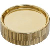 Etched Line Gold Finish Soap Dish