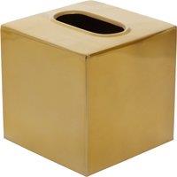 Gold Metal Tissue Box
