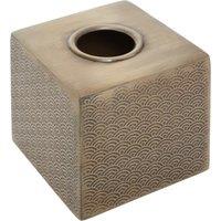 Art Deco Gold Finish Tissue Box