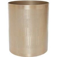 26cm Etched Line Champagne Finish Waste Bin
