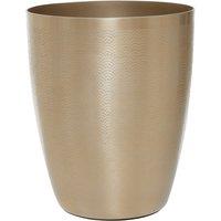 26cm Art Deco Champagne Finish Waste Bin