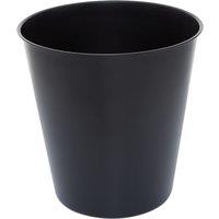 26cm Black Metal Waste Bin