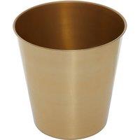26cm Gold Metal Waste Bin