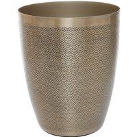 26cm Art Deco Gold Finish Waste Bin