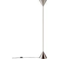 Moke Brushed Nickel Double Cone Floor Lamp