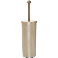 Etched Line Champagne Finish Toilet Brush