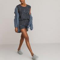 Printed Short Pyjamas in Jersey Cotton