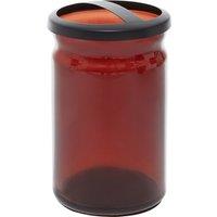 Red Glass Toothbrush Holder