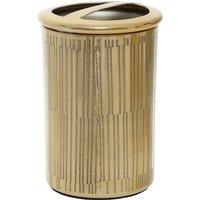 Etched Line Gold Finish Toothbrush Holder