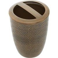 Art Deco Gold Finish Toothbrush Holder