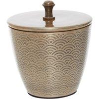 300ml Art Deco Gold Finish Canister with Lid