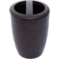 Hammered Effect Toothbrush Holder