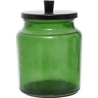 300ml Green Glass Canister with Lid