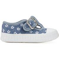 Kids Recycled Floral Trainers in Canvas