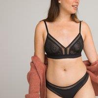 Non-Underwired Triangle Bra in Lace