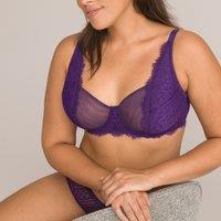 Eyelash Lace Halterneck Bra