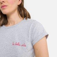 Organic Cotton T-Shirt with Crew Neck and Short Sleeves
