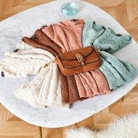 Pointelle Crew Neck Jumper