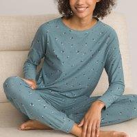 Recycled Floral Print Pyjamas with Long Sleeves