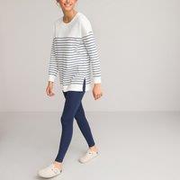 Cotton Mix Pyjamas, Striped Top/Plain Leggings