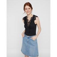 V-Neck Vest Top with Lace Detailing