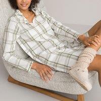 Cotton Ruffled Collar Nightshirt