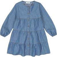 Denim Lightweight Tiered Dress, 3-12 Years