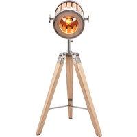 Natural and Silver Marine Tripod Table Lamp