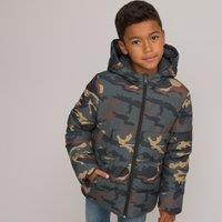 Recycled Reversible Padded Jacket with Hood