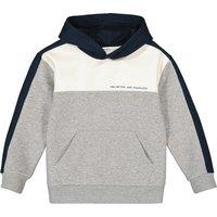 Slogan Print Hoodie in Cotton Mix